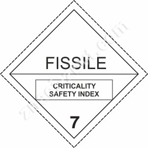 ADR - клас 7 - Означение за индекс на критична безопасност