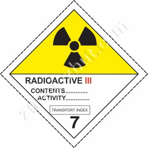 ADR - клас 7 - Радиоактивен материал Категория IІІ