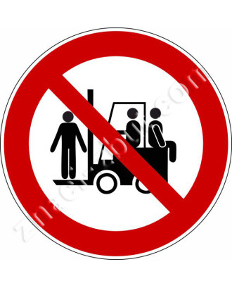 Forbidden to use fork for people transportation